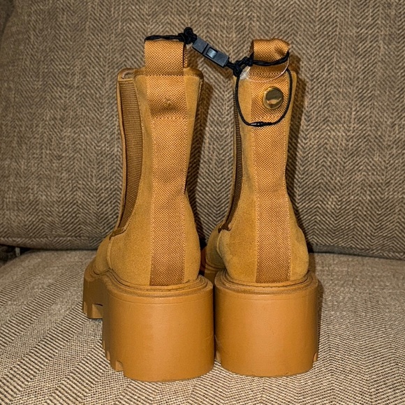 NWT Zara Brown 2” Stylish Platform Boots Shoes Womens Size 5 - Picture 12 of 15
